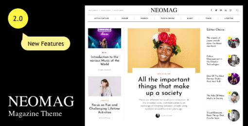 NeoMag - News and Magazine WordPress Theme