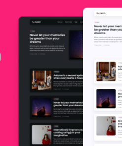 Neon - Multipurpose Ghost Theme for Blog and Newsletter