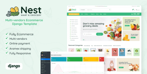 Nest - Multivendor Python Django eCommerce Full Script