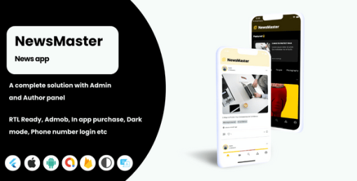 News app -  Flutter - iOS, Android, Admin panel, News reporter panel