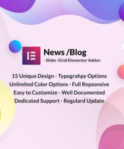 News Post Sliders News Post Grid Builder Addon - Elementor Wordpress