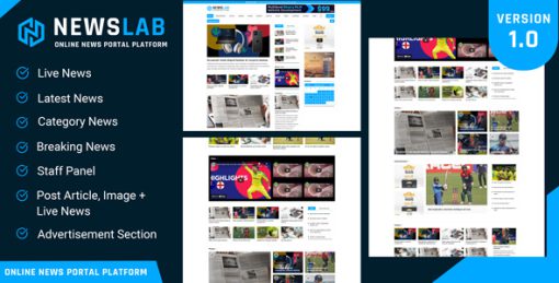 NewsLab - Online Newspaper And Magazine Platform