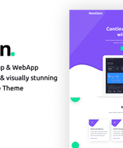 NextGen – Startup & WebApp WordPress Theme