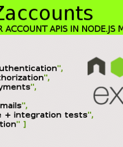 NodeJs Ez Accounts