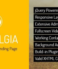 Nostalgia - Responsive WordPress Landing Page