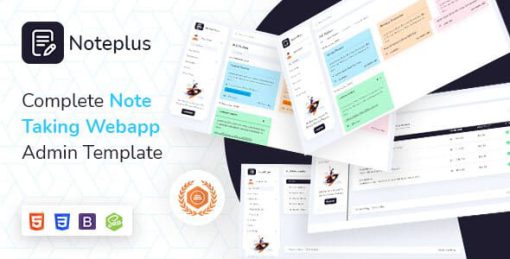 Noteplus | Note Taking  Admin Template