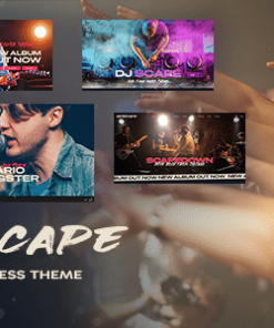 Notescape - One-Page Music WordPress Theme