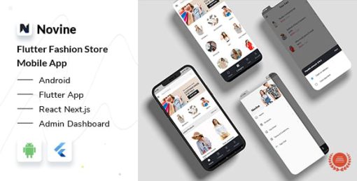 Novine - Fashion Shop Flutter App + React Next Admin Dashboard