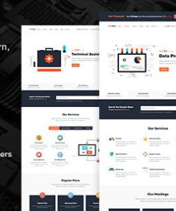 NRGHost - Flat Web Hosting WordPress Theme + WHMCS