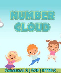 Number Clouds Game (Construct 3 | C3P | HTML5) Kids Educational Game