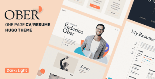 Ober - CV/Resume & Personal Portfolio Hugo Theme