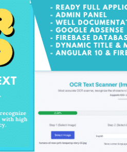OCR Pro - Image to Text Converter (Angular 10 & Firebase) Full Production Ready App With Admin Panel