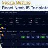 Oddsx - Sports betting website React Next JS  Template