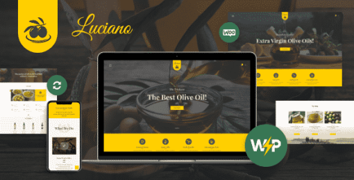 Olive Oil Farm and Vinegars Production WordPress Theme + RTL