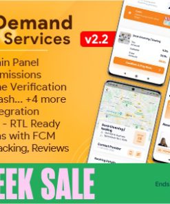 On-Demand Home Services, Business Listing, Handyman Booking with Admin Panel