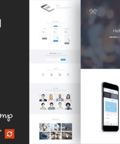 Onepage Landing Page WordPress Theme - Holy Wood