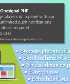 OneSignal PHP Push Notification Panel