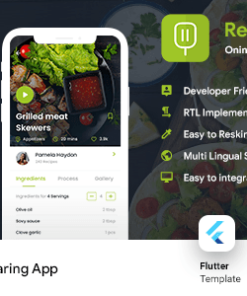 Online Recipes & Cooking Android + iOS App Template | Flutter 2 | Recilo