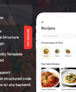 Online Recipes & Cooking Android + iOS App Template | Flutter 2 | Yummy