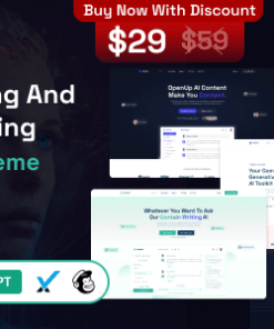 Openup - AI Content Writer &  AI Application WordPress Theme