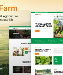 OriFarm – Organic Farm & Agriculture Elementor Template Kit