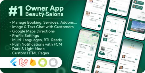 Owner App for Beauty Salons, Spa, Massage, Barber Appointment System