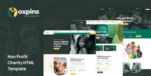 Oxpins - Non Profit Charity HTML Template