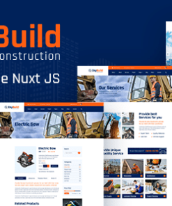 OxyBuild – Vue JS Construction Template using Nuxt JS