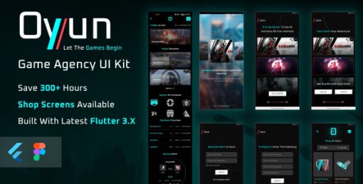 Oyun Gaming Flutter 3.0 App UI