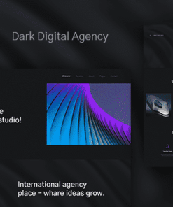 Ozod - Dark Digital Agency Elementor Template Kit