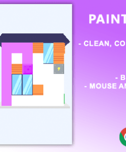 Paint The House. Mobile, Html5 Game .c3p (Construct 3)