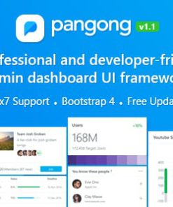 Pangong - Developer-friendly Bootstrap 4 Admin Dashboard + UI Kit