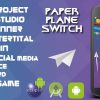 Paper Plane Switch - Android studio & Eclipse + Admob Ads + Endless + LeaderBoard + Share +Review