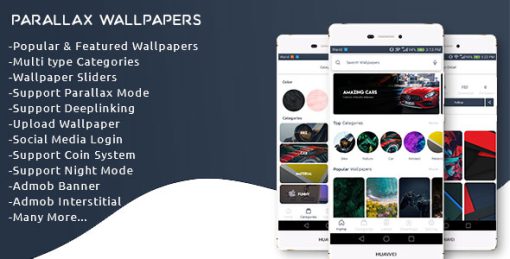 Parallax Wallpaper App + Admin panel + Bulk Uploader