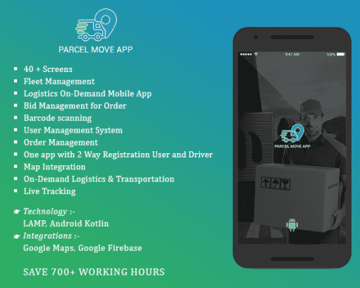 Parcel Move Full Application for Android