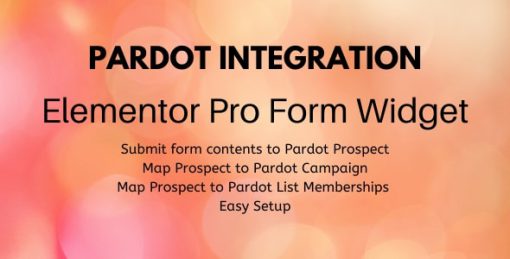Pardot Integration - Elementor Pro Form Widget