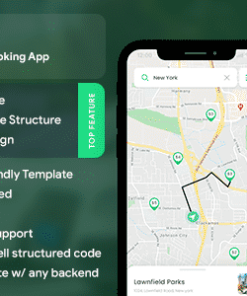 Parking Spot Booking Android App Template + iOS App Template | FLUTTER 2 | Parkspot