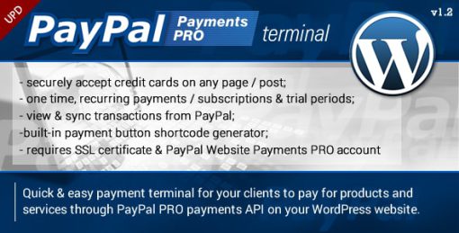 PayPal PRO Payment Terminal Wordpress