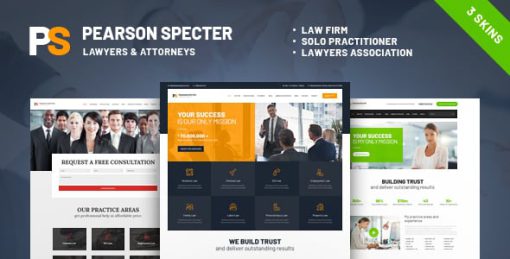 Pearson Specter | WordPress Theme for Lawyer & Attorney