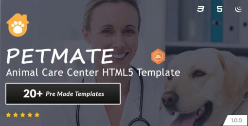 Petmate - Animal Care Center HTML5 Template