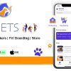 Pets Care App, Pet Boarding, Dog Walkers, Vets, Store Feature | UI Kit - GoPets