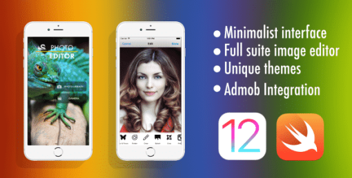 Photo Editor - Swift 5 | iOS 12 - Admob - Universal