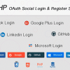 PHP OAuth Social Login & Register Script