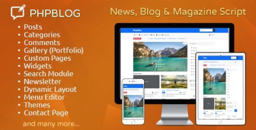 phpBlog - News, Blog & Magazine Script