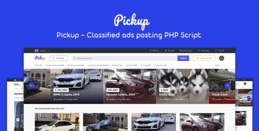 Pickup - Classified Ads Posting PHP Script