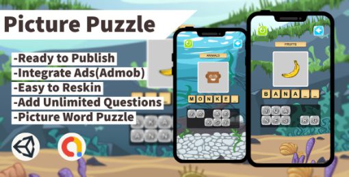 Picture Puzzle (Unity+Admob+Android+IOS)