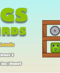 Pigs And Birds - HTML5 Game (Construct 3)