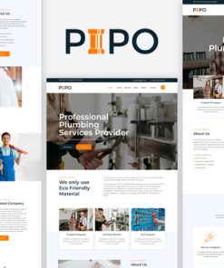 Pipo - Plumber Services Elementor Template Kit