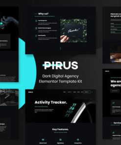 PIRUS – Dark Digital Agency Elementor Template Kit