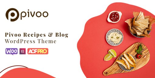 Pivoo - Food Recipe Blog WordPress Theme